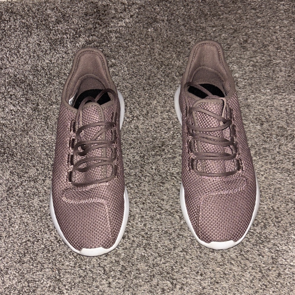 Women’s Knit Lace-Up Sneakers in Dusty Rose